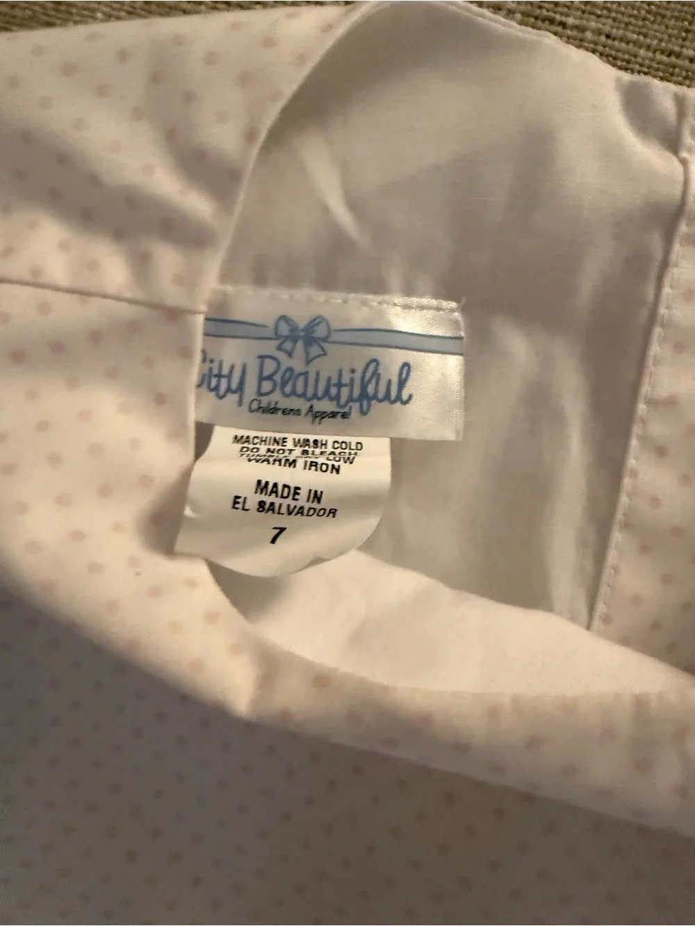 Girls White Watermelon Casual Dress